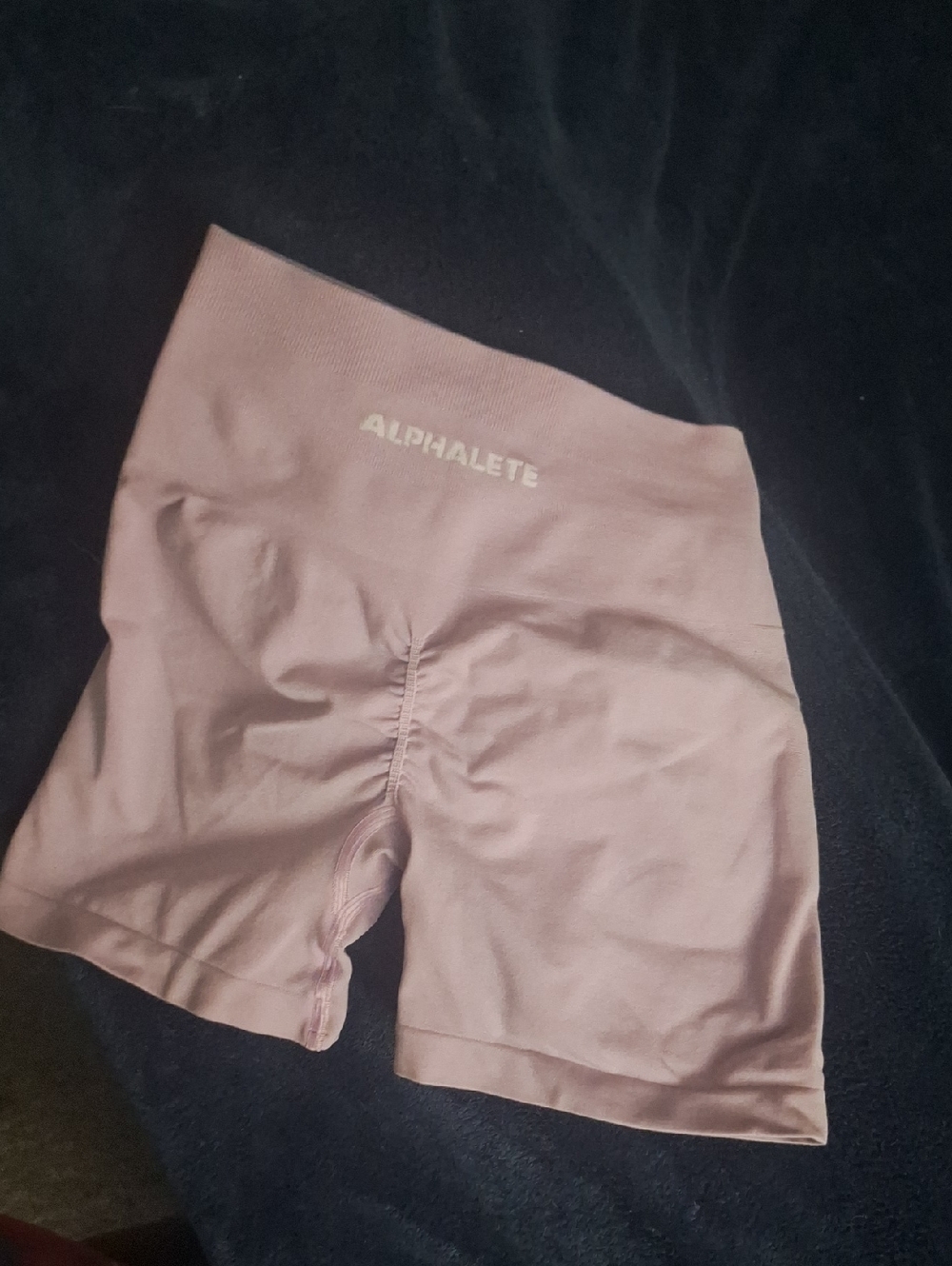 Alphalete Dusty Mauve High-Waist Bike Shorts